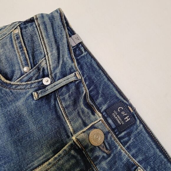 NEW 27 CoH REVOLVE ROCKET CROP VINTAGE RAW DISTRESSED JEANS CITIZENS OF HUMANITY - Picture 11 of 16